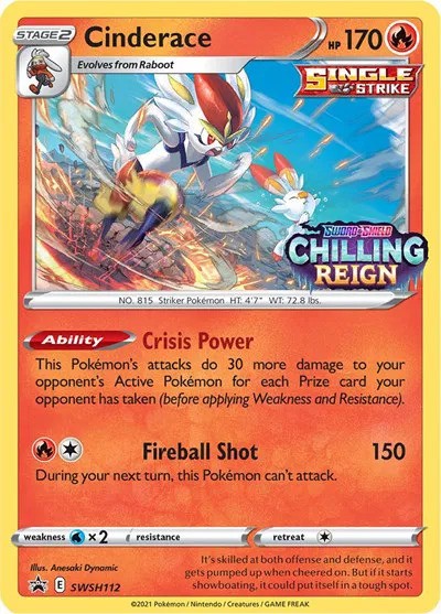 Cinderace Prerelease (SWSH112) - [Sword & Shield Promos]