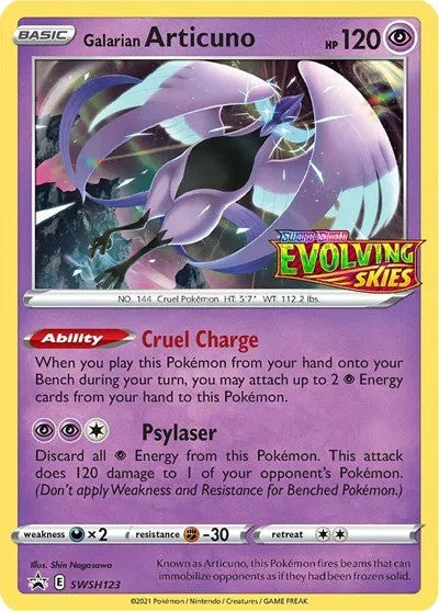 Galarian Articuno Prerelease (SWSH123) - [Sword & Shield Promos]