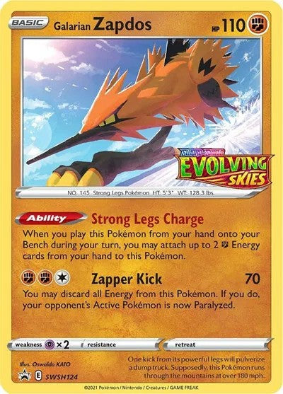 Galarian Zapdos Prerelease (SWSH124) - [Sword & Shield Promos]