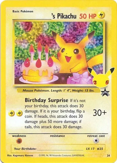 ______'s Pikachu (24/53) - [Celebrations: 25th Anniversary]