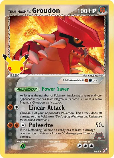 Team Magma's Groudon (9/95) - [Celebrations: 25th Anniversary]