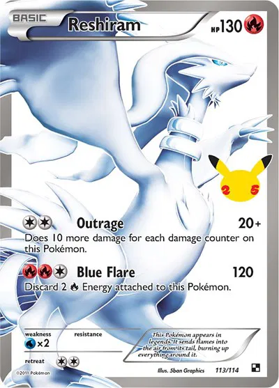 Reshiram (113/114) - [Celebrations: 25th Anniversary]