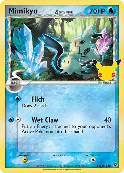 Mimikyu Delta Species (SWSH136) - [Sword & Shield Promos]