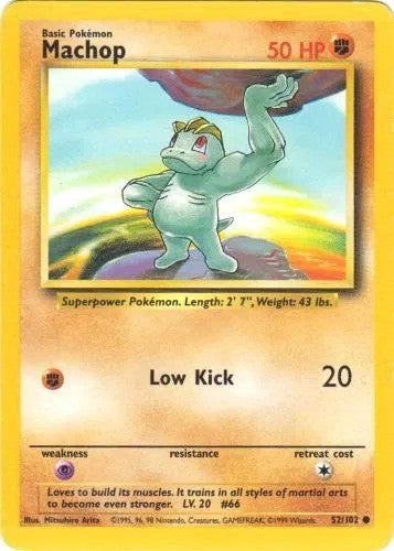 Machop Unlimited (52/102) - [Base Set]