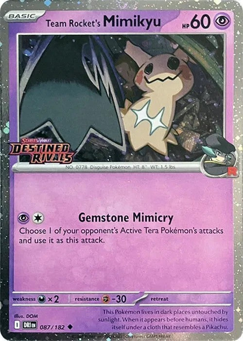 Team Rocket's Mimikyu Prerelease (087/182) - [Scarlet & Violet Promos]