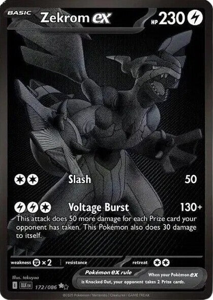 Zekrom ex (172/086) - [Black Bolt]