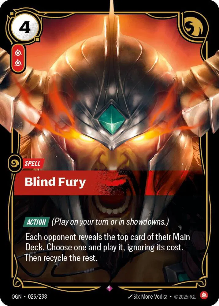 Blind Fury (025/298) - [Origins]