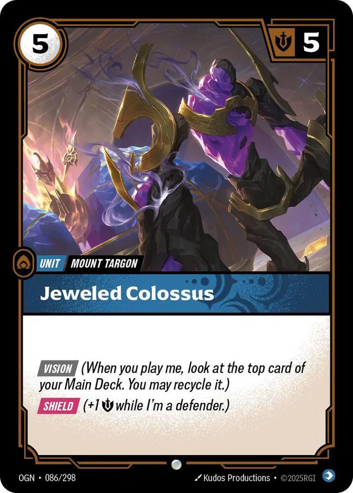 Jeweled Colossus Foil (086/298) - [Origins]