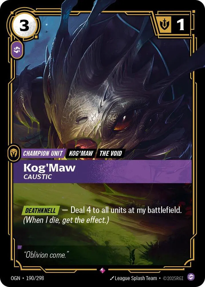 Kog'Maw - Caustic (190/298) - [Origins]