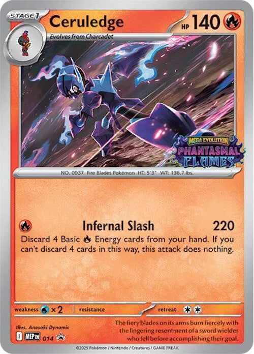 Ceruledge Prerelease (014) - [Mega Evolution Promos]