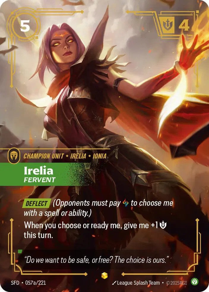 Irelia - Fervent (057a/221) - [Spiritforged]