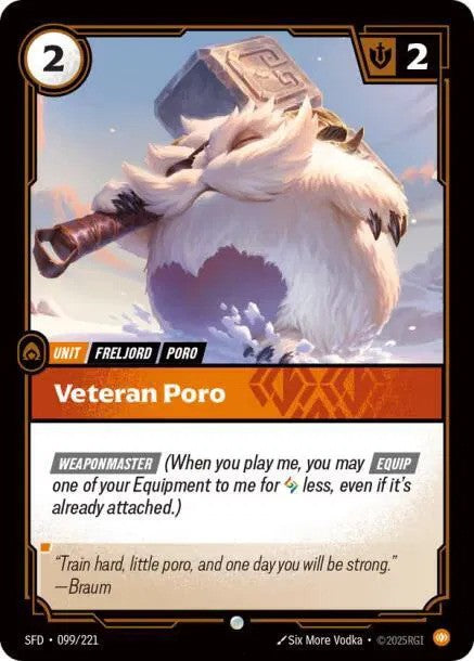 Veteran Poro Foil (099/221) - [Spiritforged]