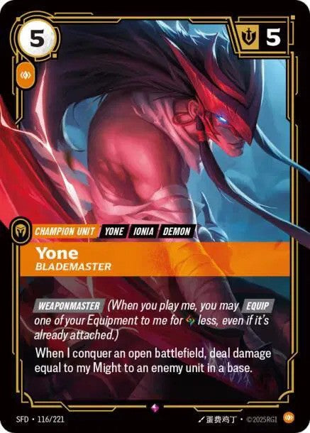 Yone - Blademaster (116/221) - [Spiritforged]