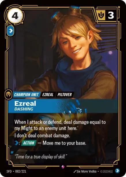 Ezreal - Dashing (082/221) - [Spiritforged]