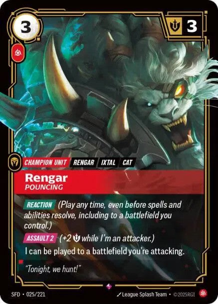 Rengar - Pouncing (025/221) - [Spiritforged]