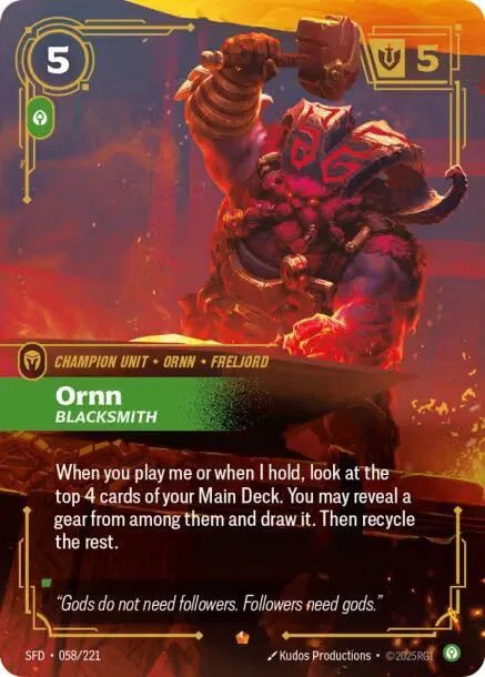 Ornn - Blacksmith (058/221) - [Spiritforged]