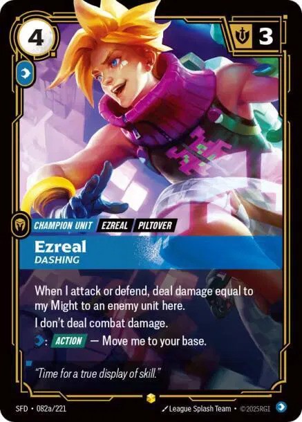 Ezreal - Dashing (082a/221) - [Spiritforged]