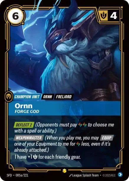 Ornn - Forge God (085a/221) - [Spiritforged]