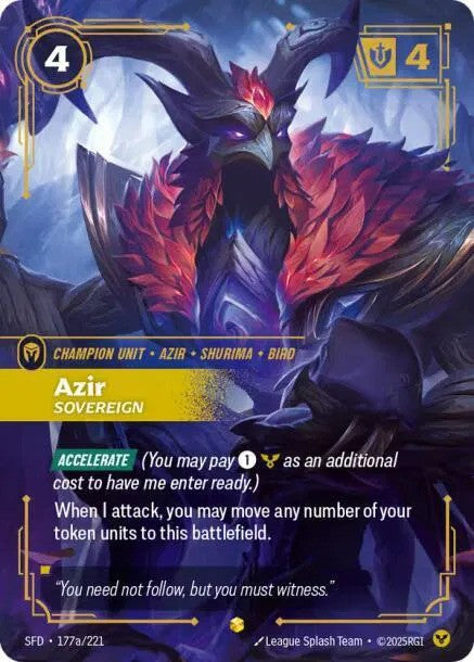 Azir - Sovereign (177a/221) - [Spiritforged]