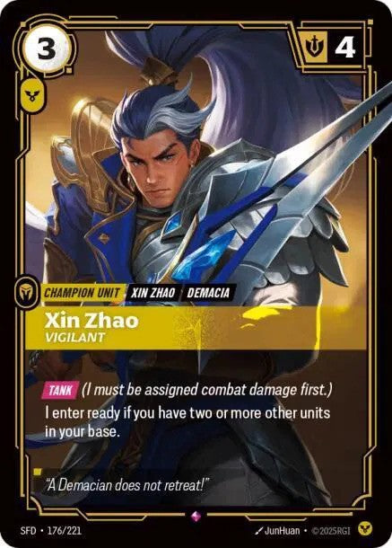 Xin Zhao - Vigilant (176/221) - [Spiritforged]