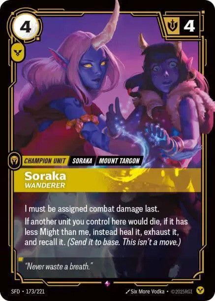 Soraka - Wanderer (173/221) - [Spiritforged]