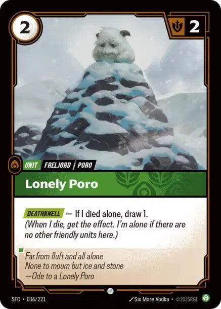 Lonely Poro Foil (036/221) - [Spiritforged]