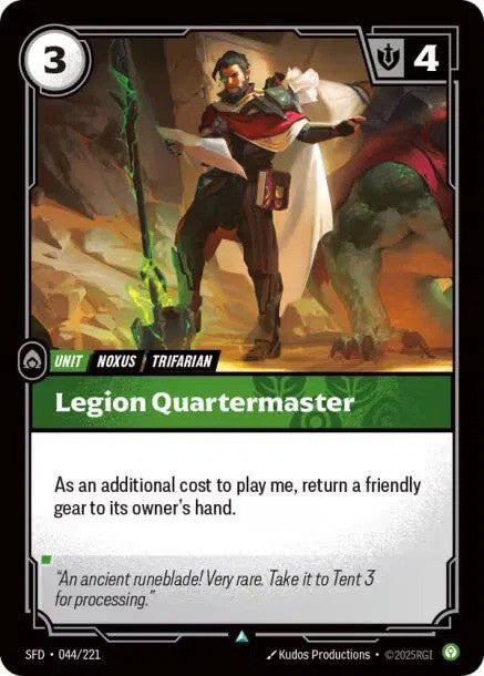 Legion Quartermaster Foil (044/221) - [Spiritforged]