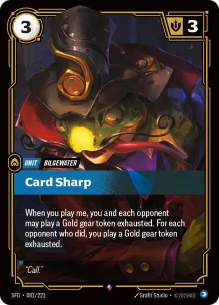 Card Sharp (081/221) - [Spiritforged]