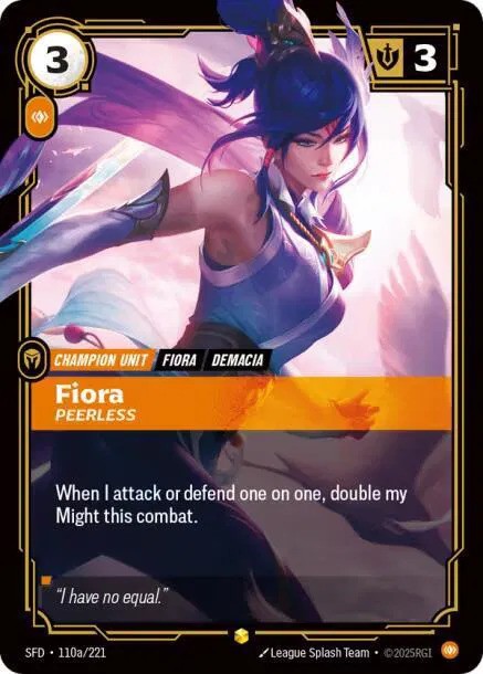 Fiora - Peerless (110a/221) - [Spiritforged]