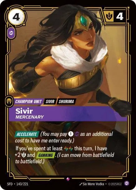 Sivir - Mercenary (143/221) - [Spiritforged]