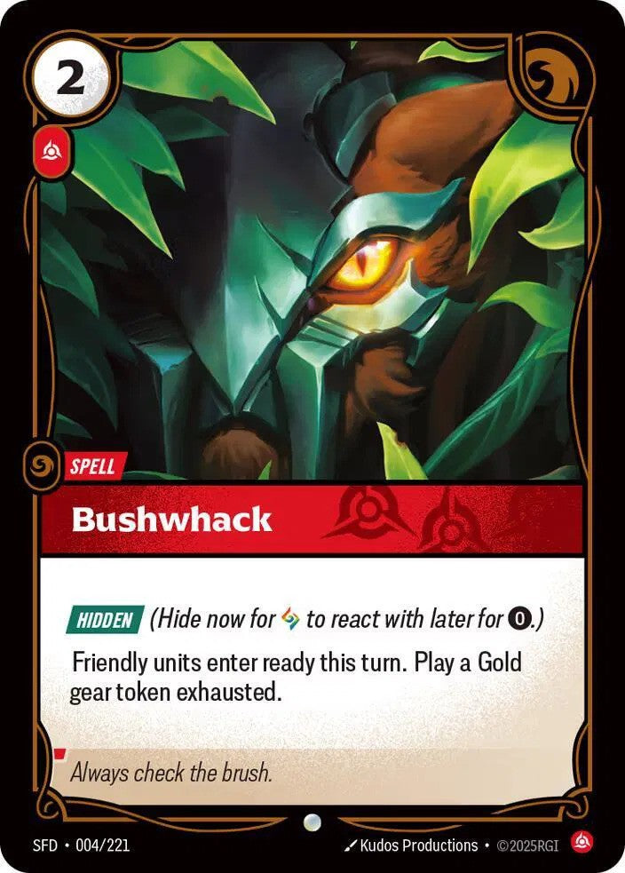 Bushwhack Foil (004/221) - [Spiritforged]