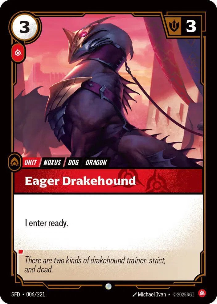 Eager Drakehound Foil (006/221) - [Spiritforged]