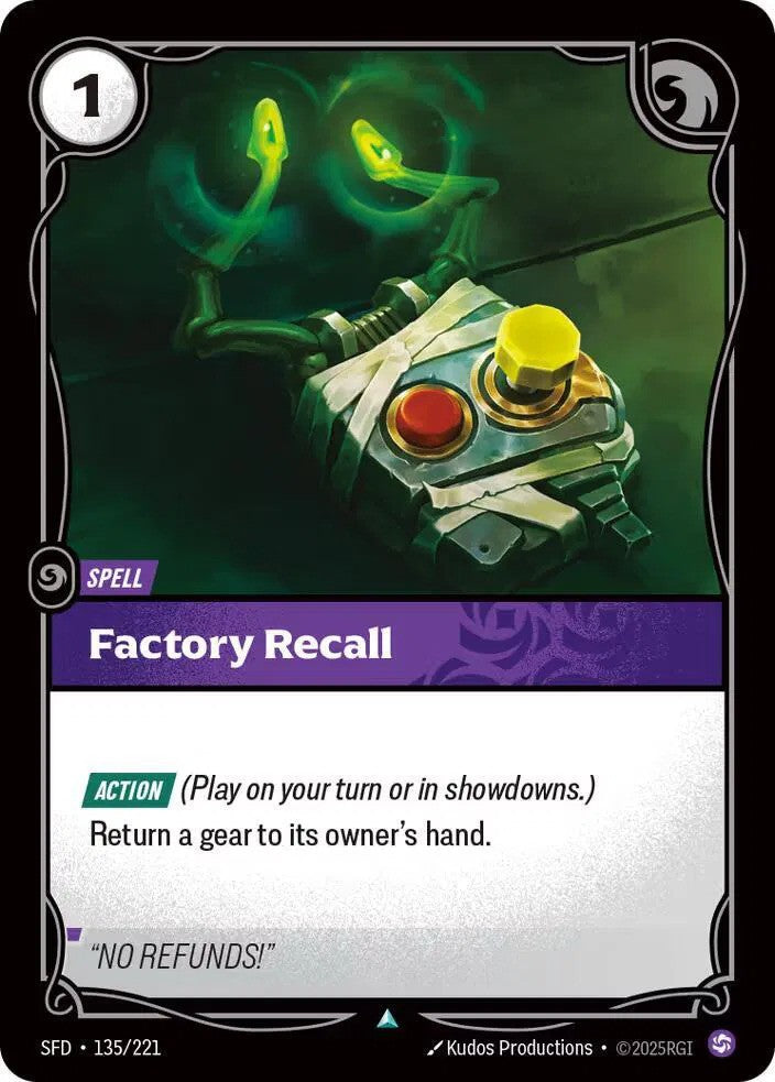 Factory Recall Foil (135/221) - [Spiritforged]