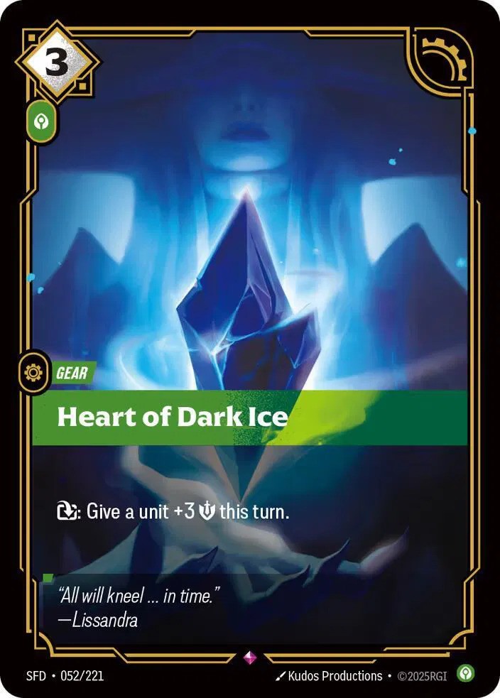 Heart of Dark Ice (052/221) - [Spiritforged]