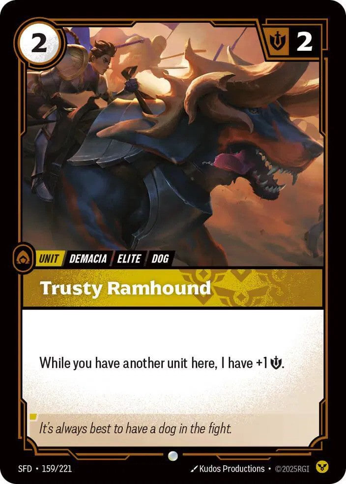 Trusty Ramhound Foil (159/221) - [Spiritforged]