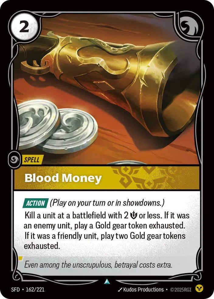 Blood Money Foil (162/221) - [Spiritforged]