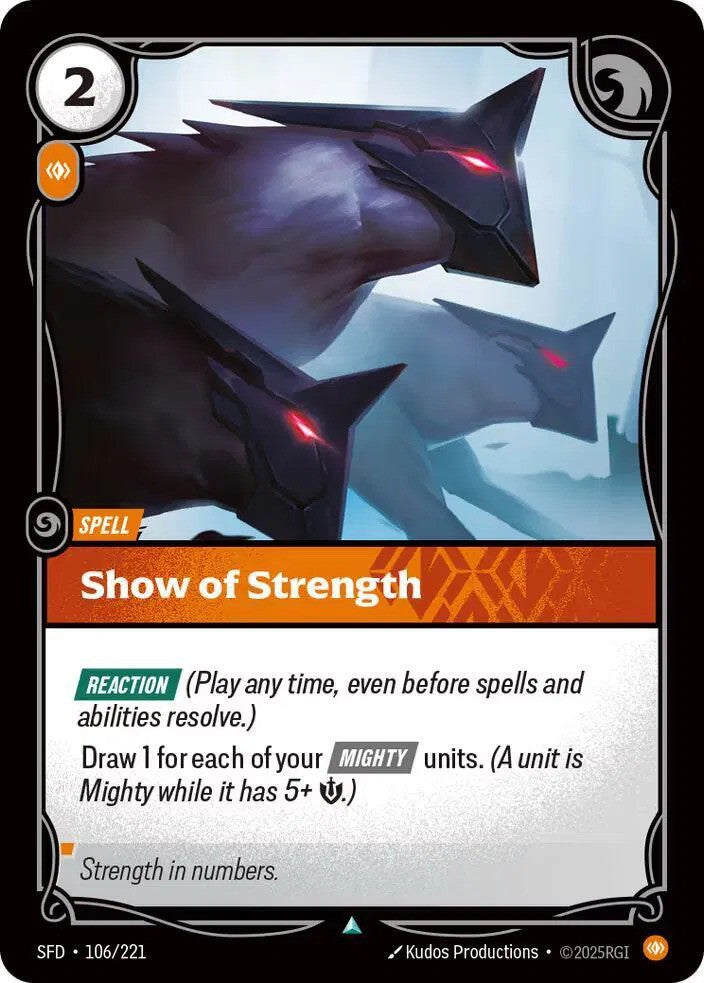 Show of Strength Foil (106/221) - [Spiritforged]