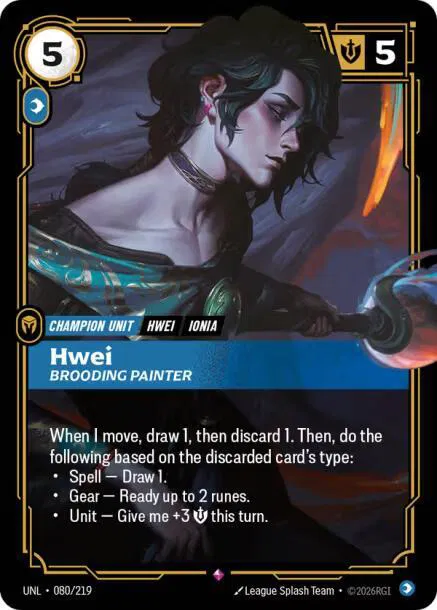 Hwei - Brooding Painter (080/219) - [Unleashed]