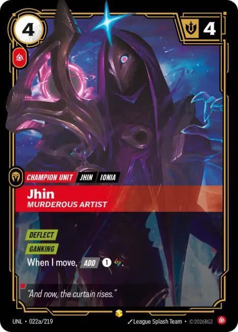 Jhin - Murderous Artist (022a/219) - [Unleashed]
