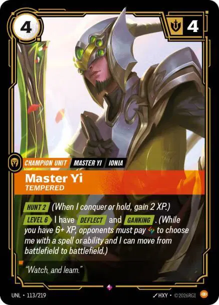 Master Yi - Tempered (113/219) - [Unleashed]