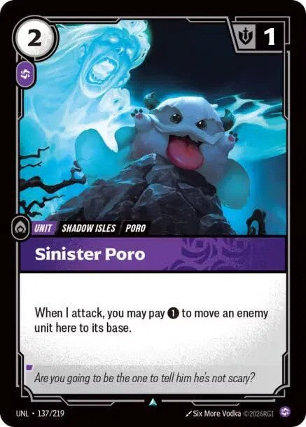 Sinister Poro Foil (137/219) - [Unleashed]