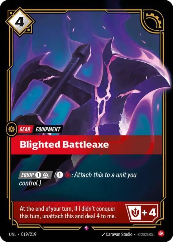 Blighted Battleaxe (019/219) - [Unleashed]