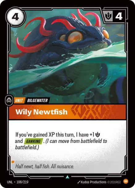 Wily Newtfish Foil (108/219) - [Unleashed]