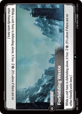 Forbidding Waste Foil (210/219) - [Unleashed]