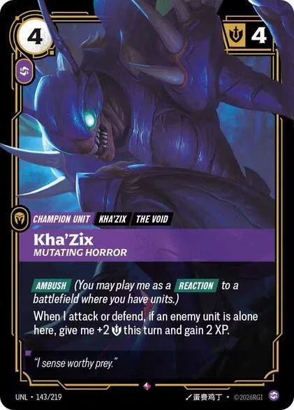 Kha'Zix - Mutating Horror (143/219) - [Unleashed]
