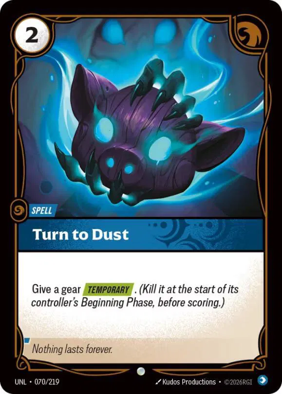 Turn to Dust Foil (070/219) - [Unleashed]