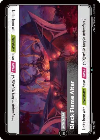 Black Flame Altar Foil (208/219) - [Unleashed]