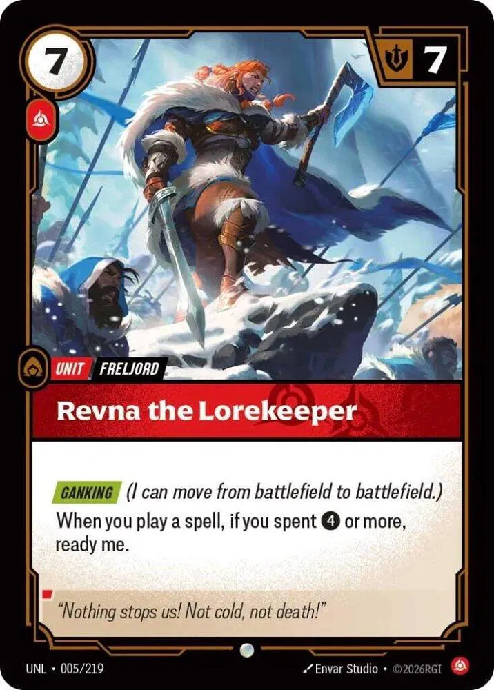 Revna the Lorekeeper Foil (005/219) - [Unleashed]
