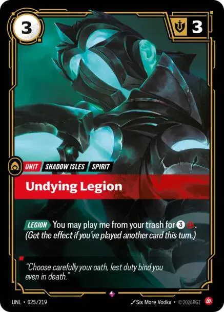 Undying Legion (025/219) - [Unleashed]