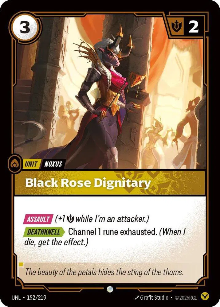 Black Rose Dignitary Foil (152/219) - [Unleashed]
